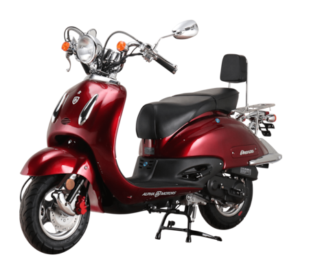 Alpha Motors Motorroller Retro ccm Marktkauf bestellen bei weinrot Firenze EURO 5 85 125 km/h online