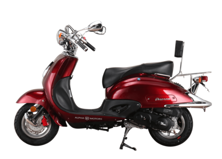 Alpha Motors Motorroller online ccm Retro bei Marktkauf weinrot 85 Firenze km/h 5 bestellen 125 EURO
