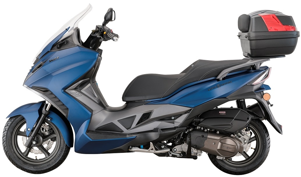 Alpha Motors Motorroller Sport Cruiser 22 125 ccm 95 km/h EURO 5 blau inkl. Topcase 