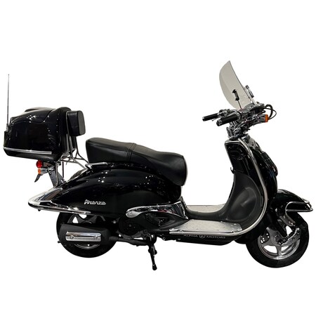 bei Motors Limited Alpha km/h bestellen schwarz Marktkauf Retro Firenze EURO 5 Motorroller online 45 50 ccm