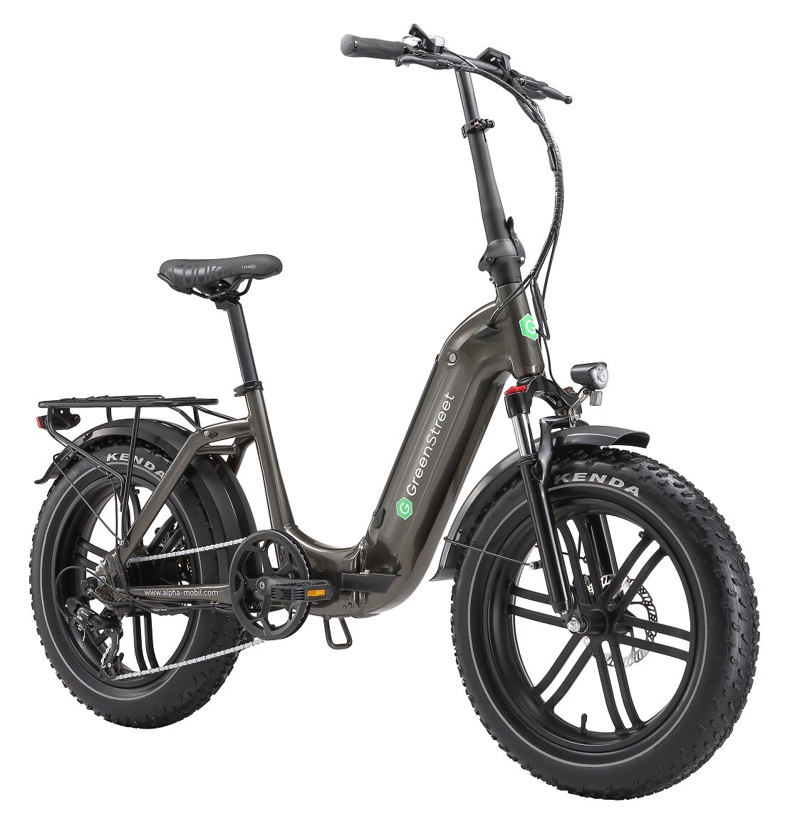 GreenStreet E-Bike Tiefeinsteiger Klapprad GS5 250 W 20 Zoll anthrazit