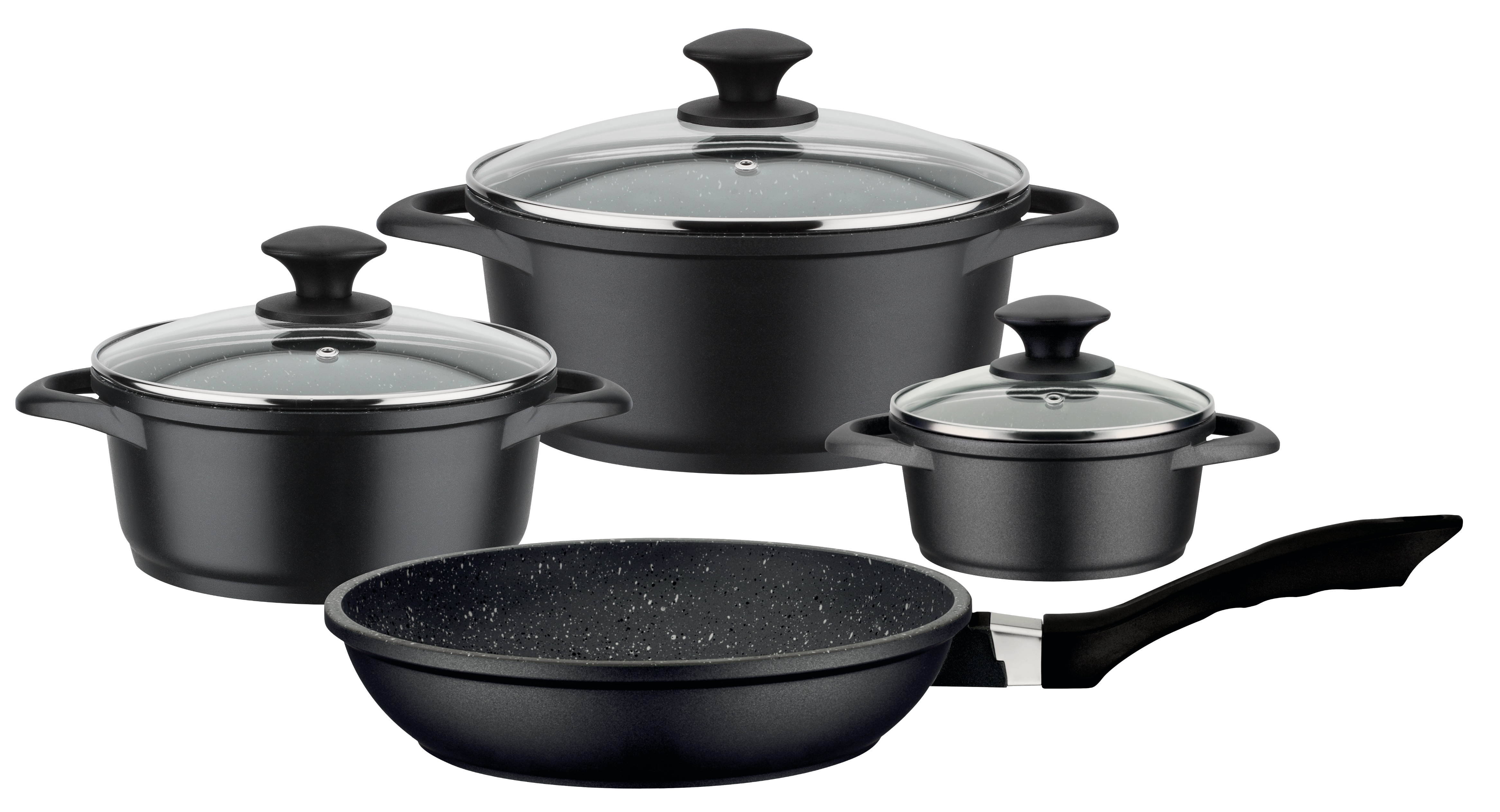 GSW Kochtopf-Set Gourmet Granit 7-tlg. 