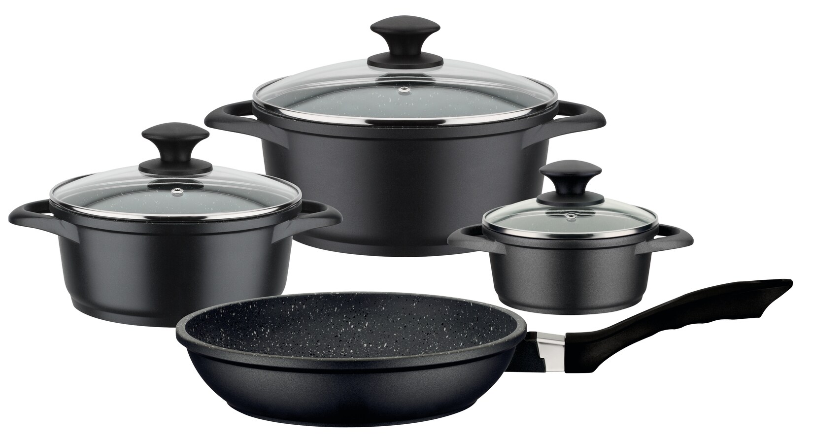 GSW Kochtopf-Set Gourmet Granit 7-tlg.