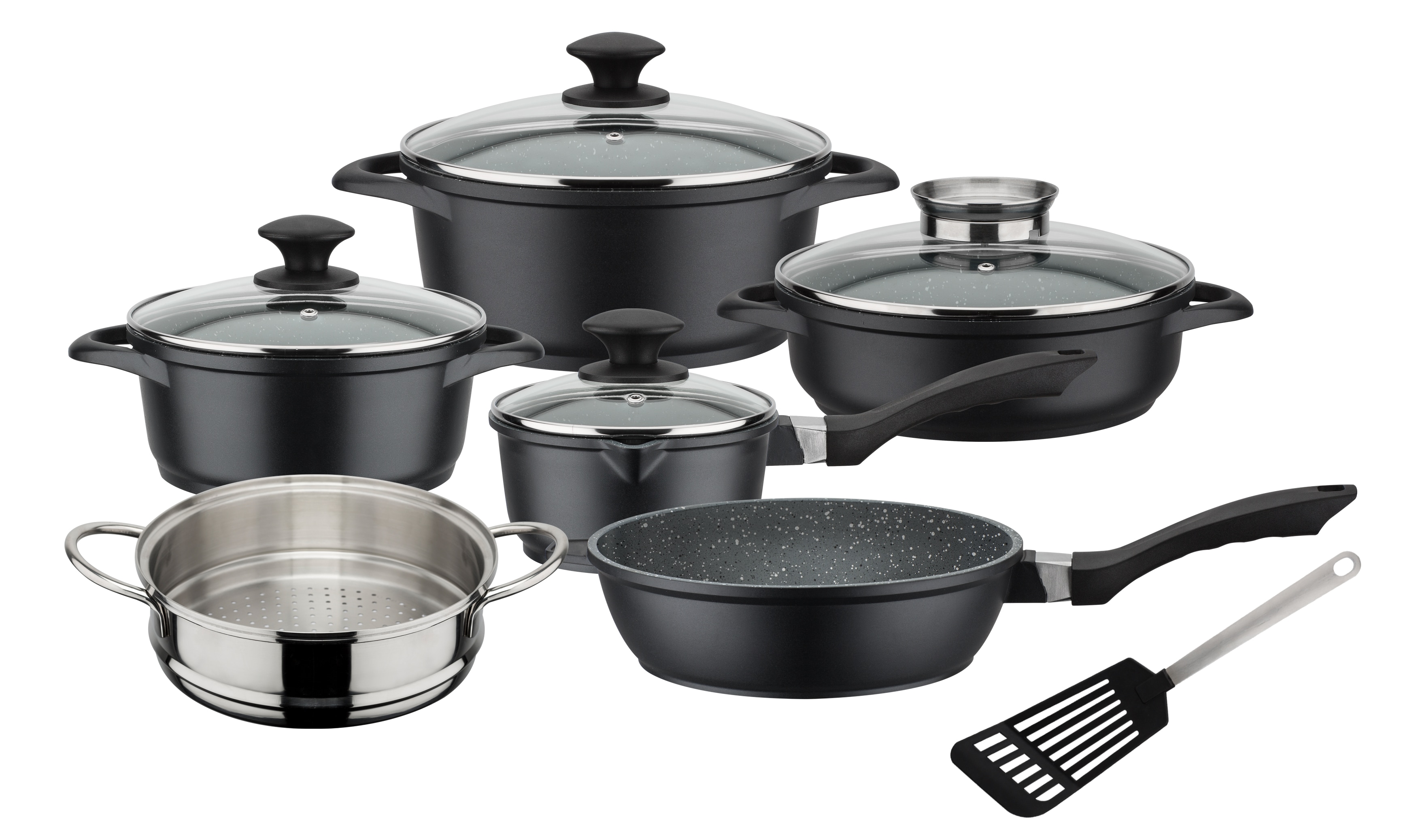 GSW Kochtopf-Set Gourmet Granit 10-tlg. 