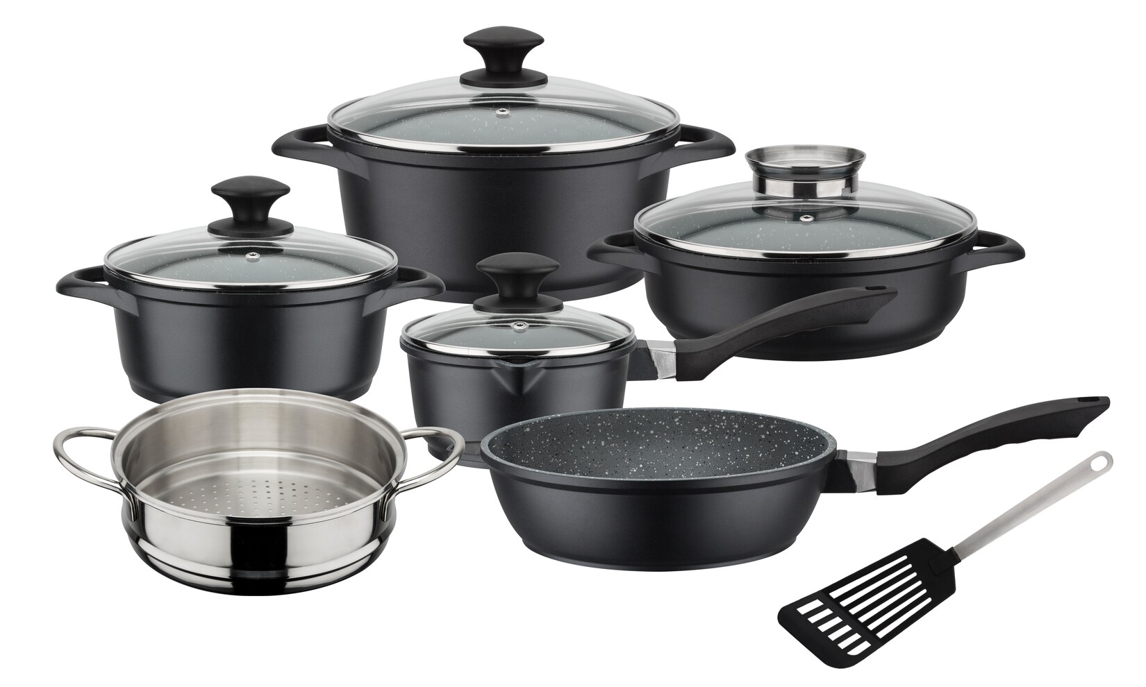 GSW Kochtopf-Set Gourmet Granit 10-tlg.