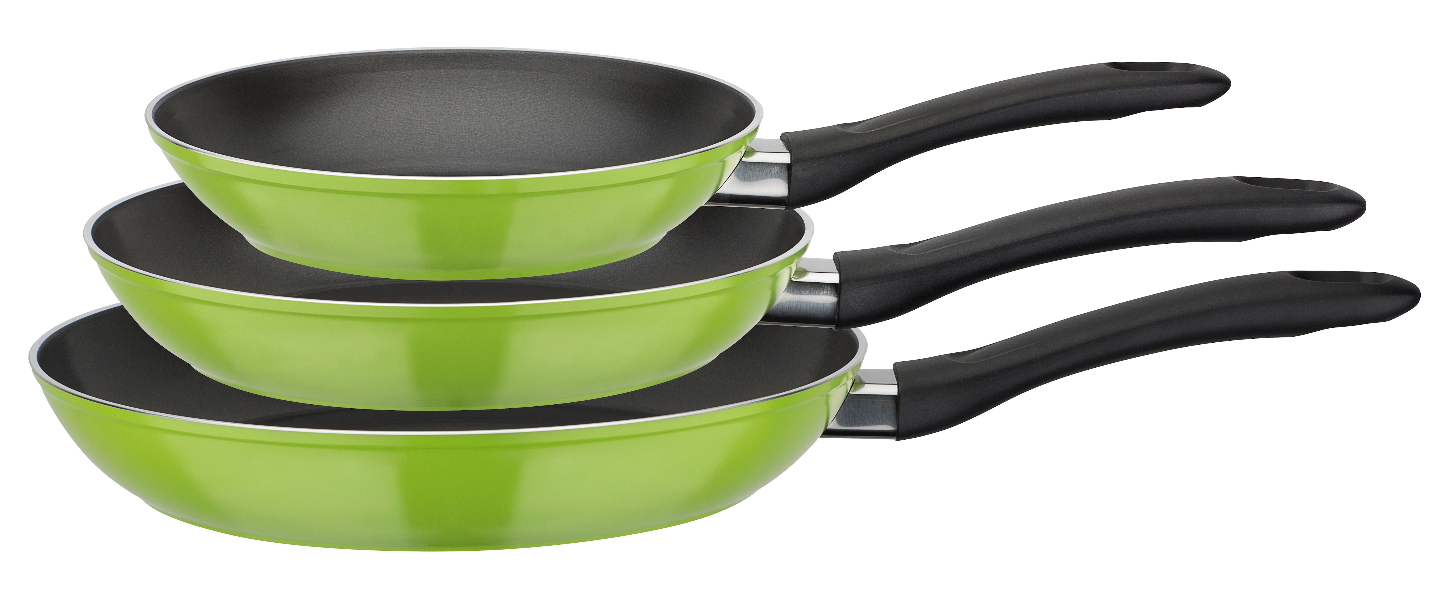 GSW Pfannen-Set Nova 3-tlg. gr&uuml;n 