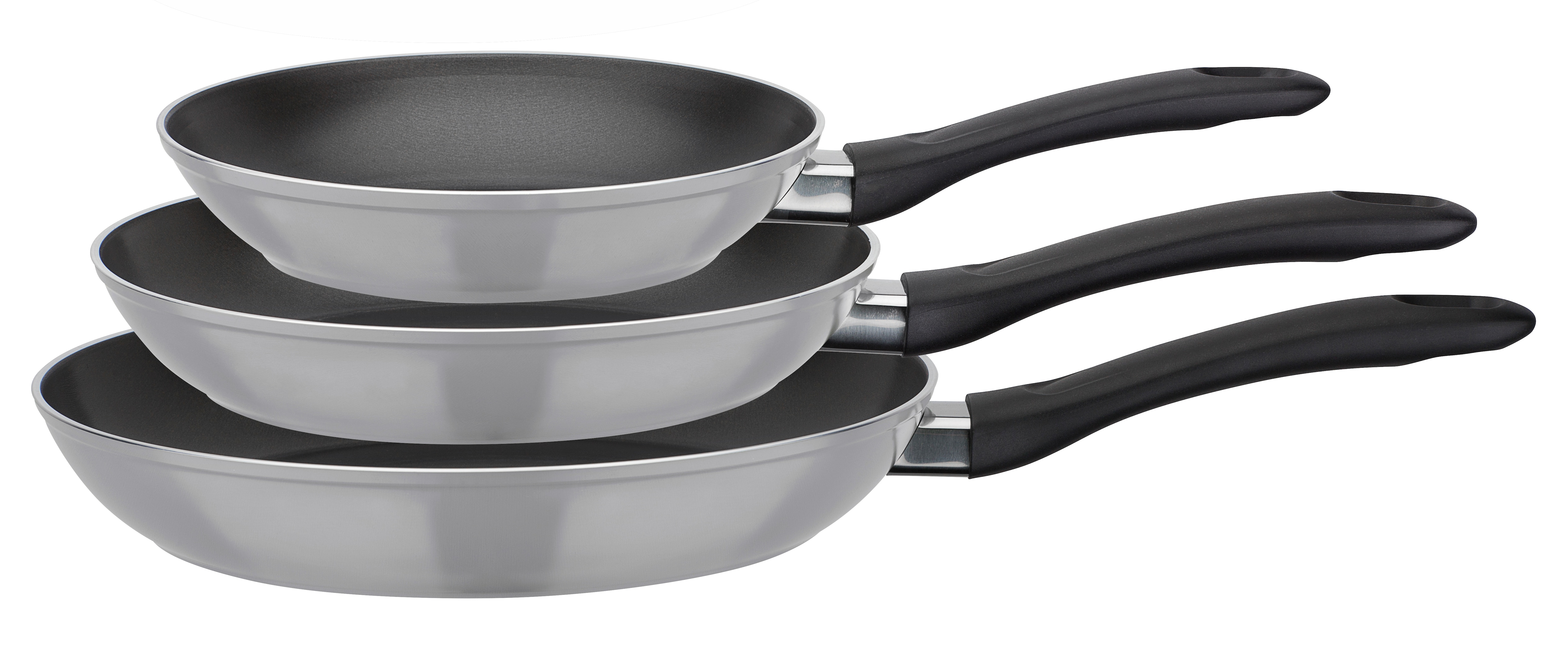 GSW Pfannen-Set Nova 3-tlg. grau 