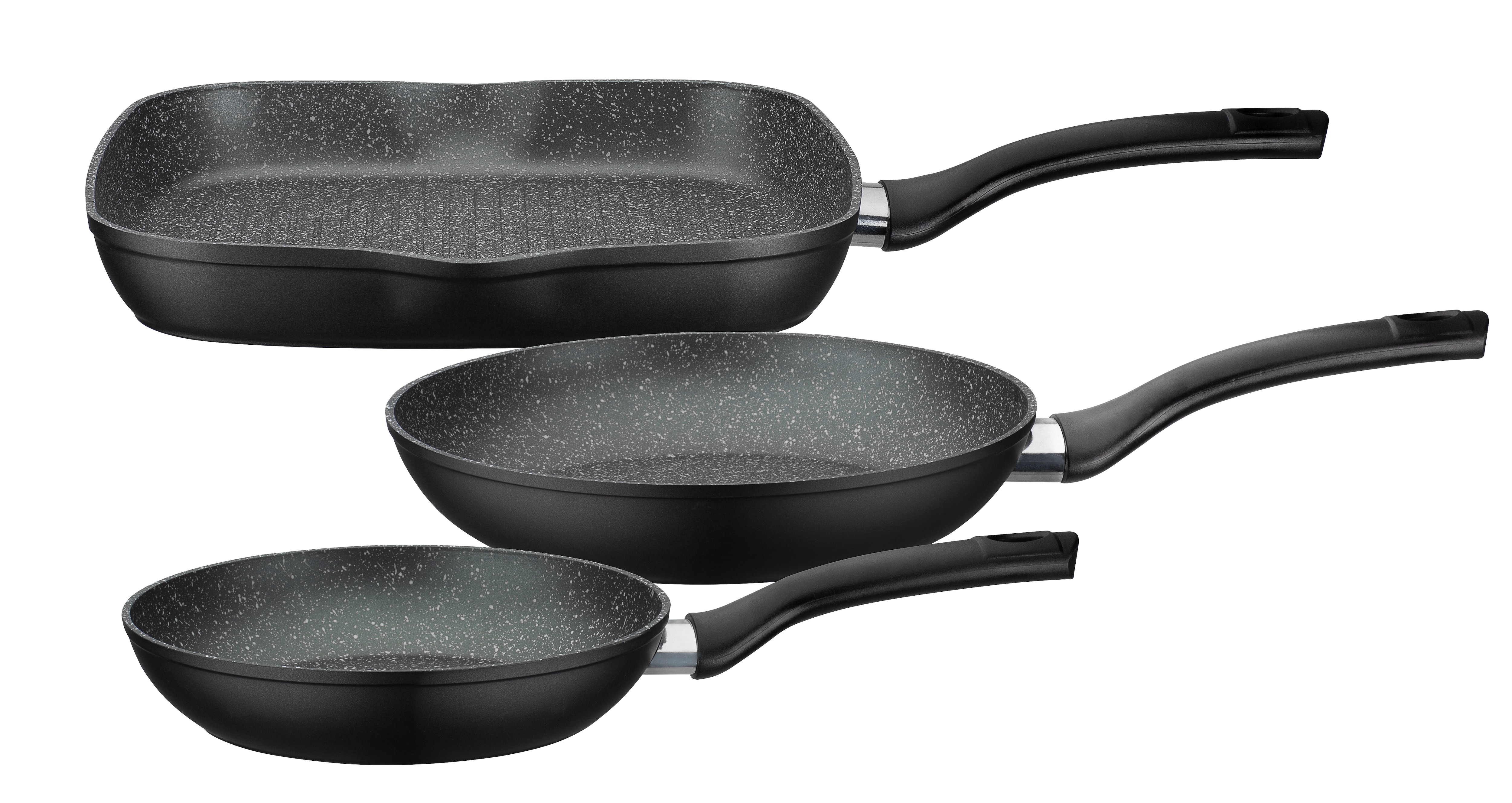 GSW Pfannen-Set Gourmet Granit 3-tlg. 