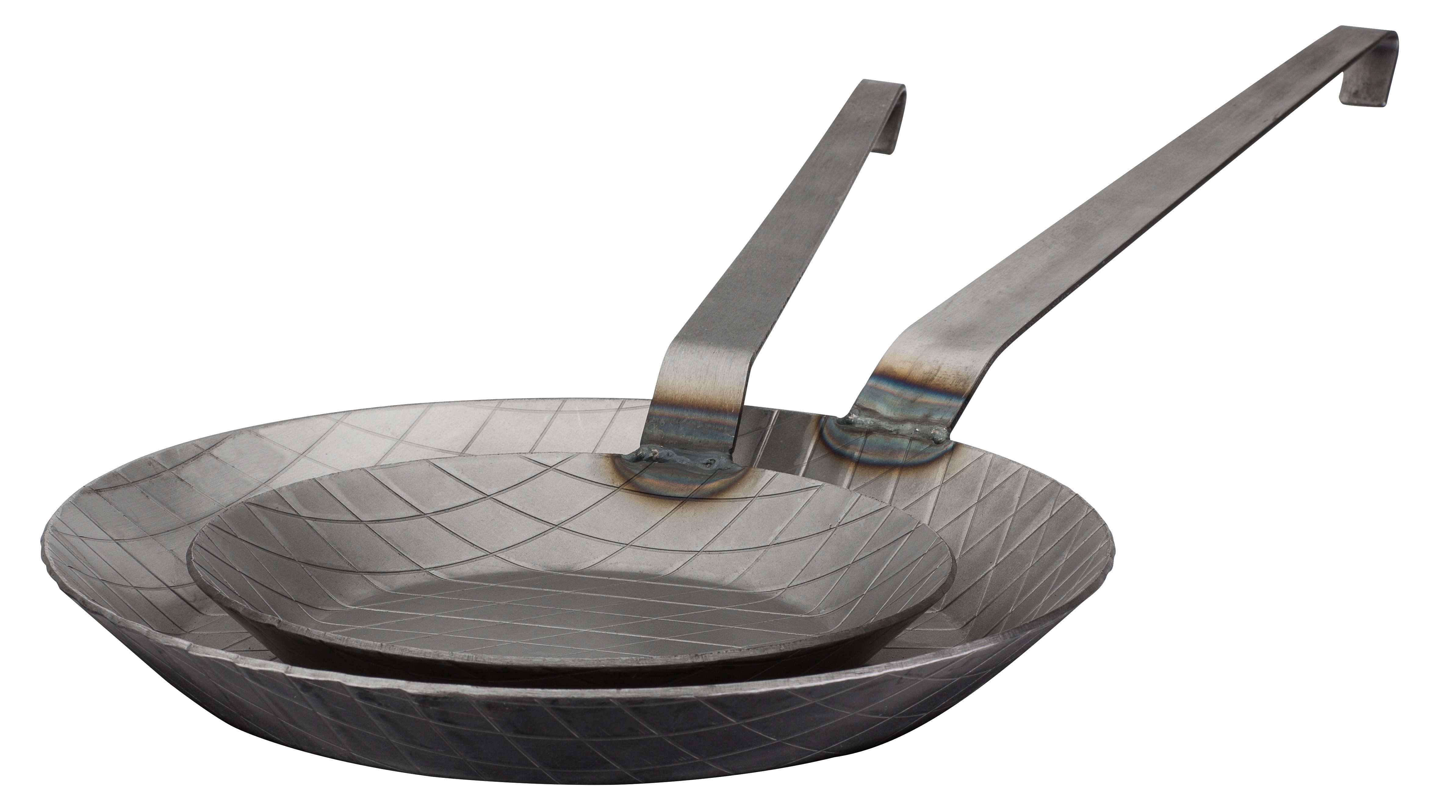 GSW Pfannen-Set Gastro traditionell Eisen geschmiedet 2-tlg. 