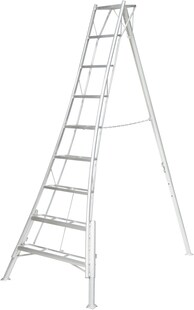 Niwaki Aluminium 3-Holm-Gartenleiter silber - versch. Ausführungen 