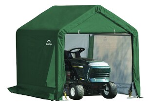 Vorbestellung: ShelterLogic Stahl Folien Zeltgarage Gerätehaus 3,24m² grün 180x180x180 cm 