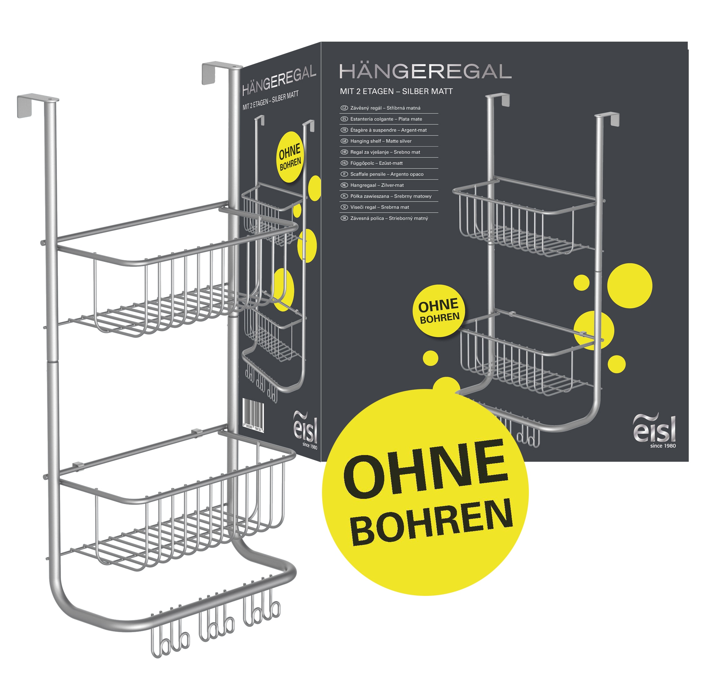 Eisl Duschablage zum H&auml;ngen 2 Etagen Chrom 