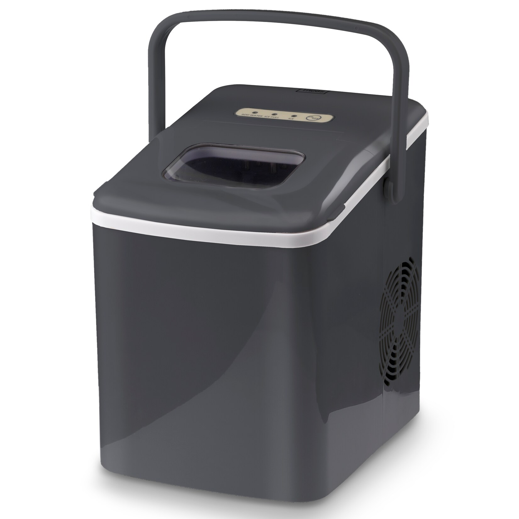 Gastronoma Ice Maker, 2 Sizes Cylindrical Ice Maker, Countertop Ice Machine, 15kg/Day, Self-Cleaning with Ice Scoop for Home//Kitchen/Office/RV - Black