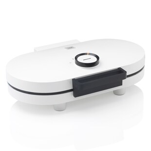 Trebs 13120 - Doppelherzwaffeleisen - Weiß 