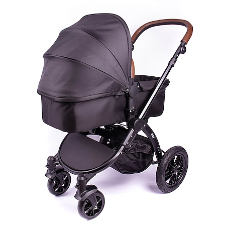 Blij´r Sam schwarz 2in1 Luxus Kombi Kinderwagen 360 Grad drehbar Buggy Baby Babyschale Sportbuggy 