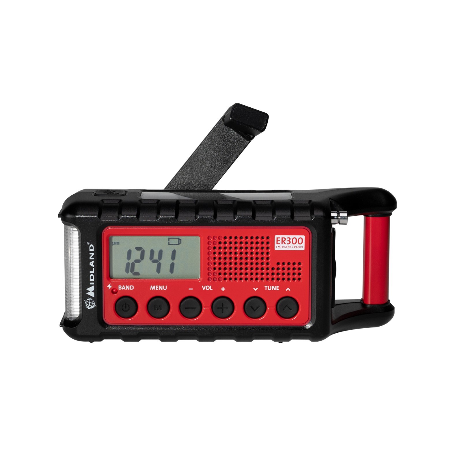 MIDLAND ER 300 Outdoor-Radio mit Handkurbel und Solarmodul 