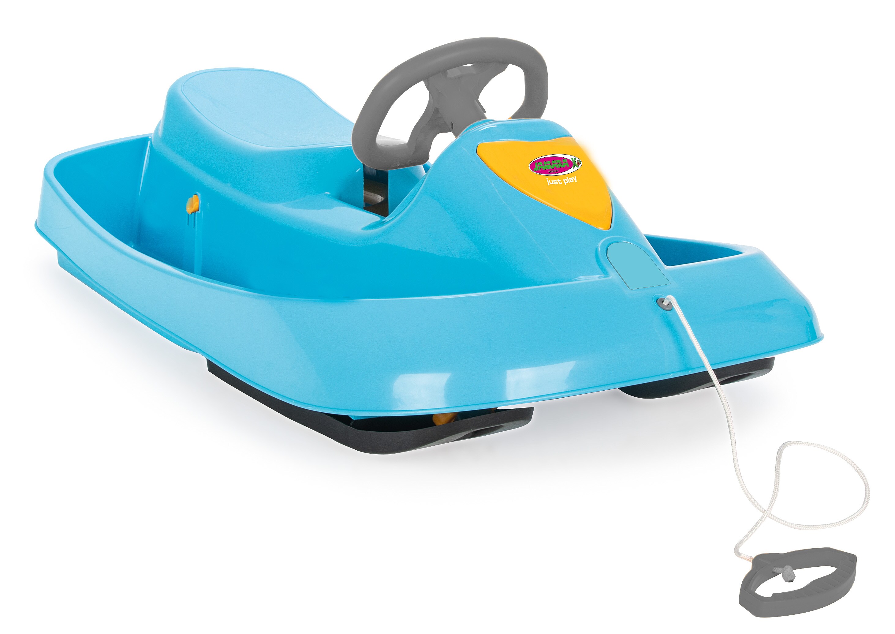 Jamara Snow Play Bob Ralley 100 cm blau mit Lenkrad und Bremse 