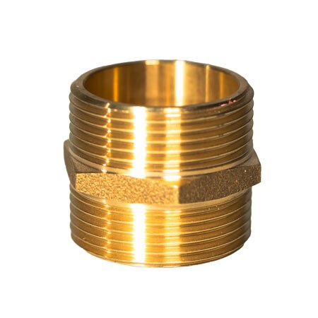 Zubeh&ouml;r Doppelnippel Messing 1 1/4" AG 