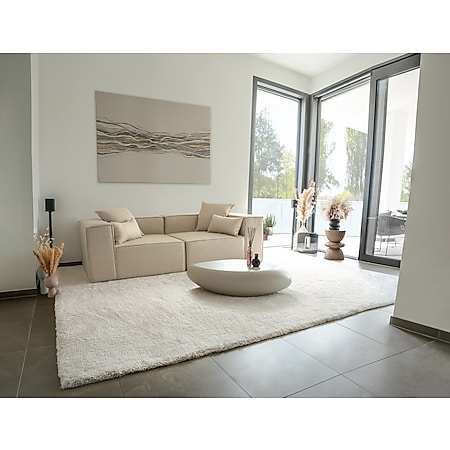 HOME DELUXE Modulares Sofa VERONA -versch. Ausführungen -S beige 