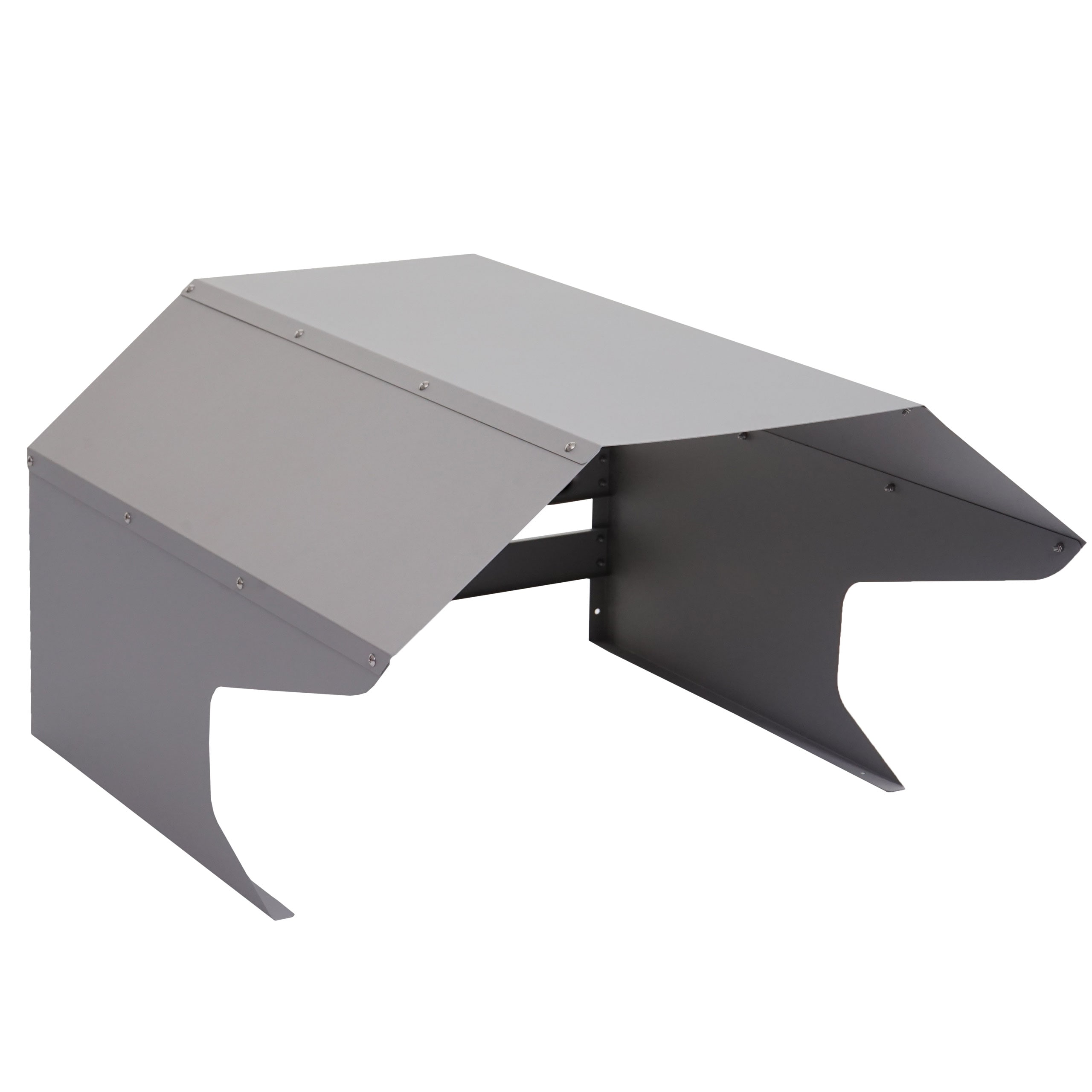 M&auml;hroboter-Garage MCW-L43, Dach Unterstand f&uuml;r Rasenm&auml;her, Metall 40x59x69cm ~ grau 