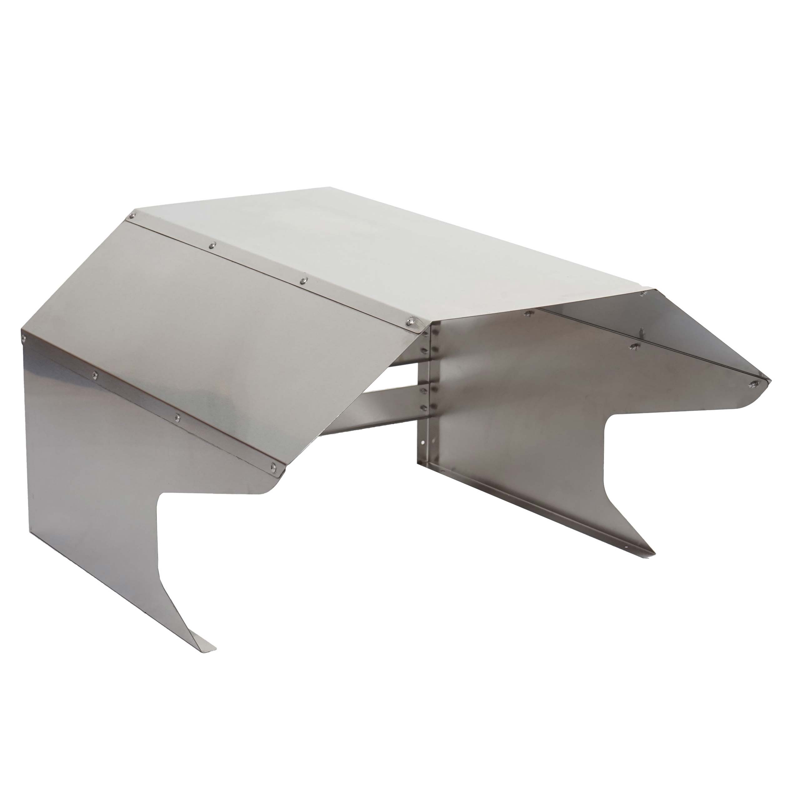 M&auml;hroboter-Garage MCW-L43, Dach Unterstand f&uuml;r Rasenm&auml;her, Metall 40x59x69cm ~ Edelstahl 