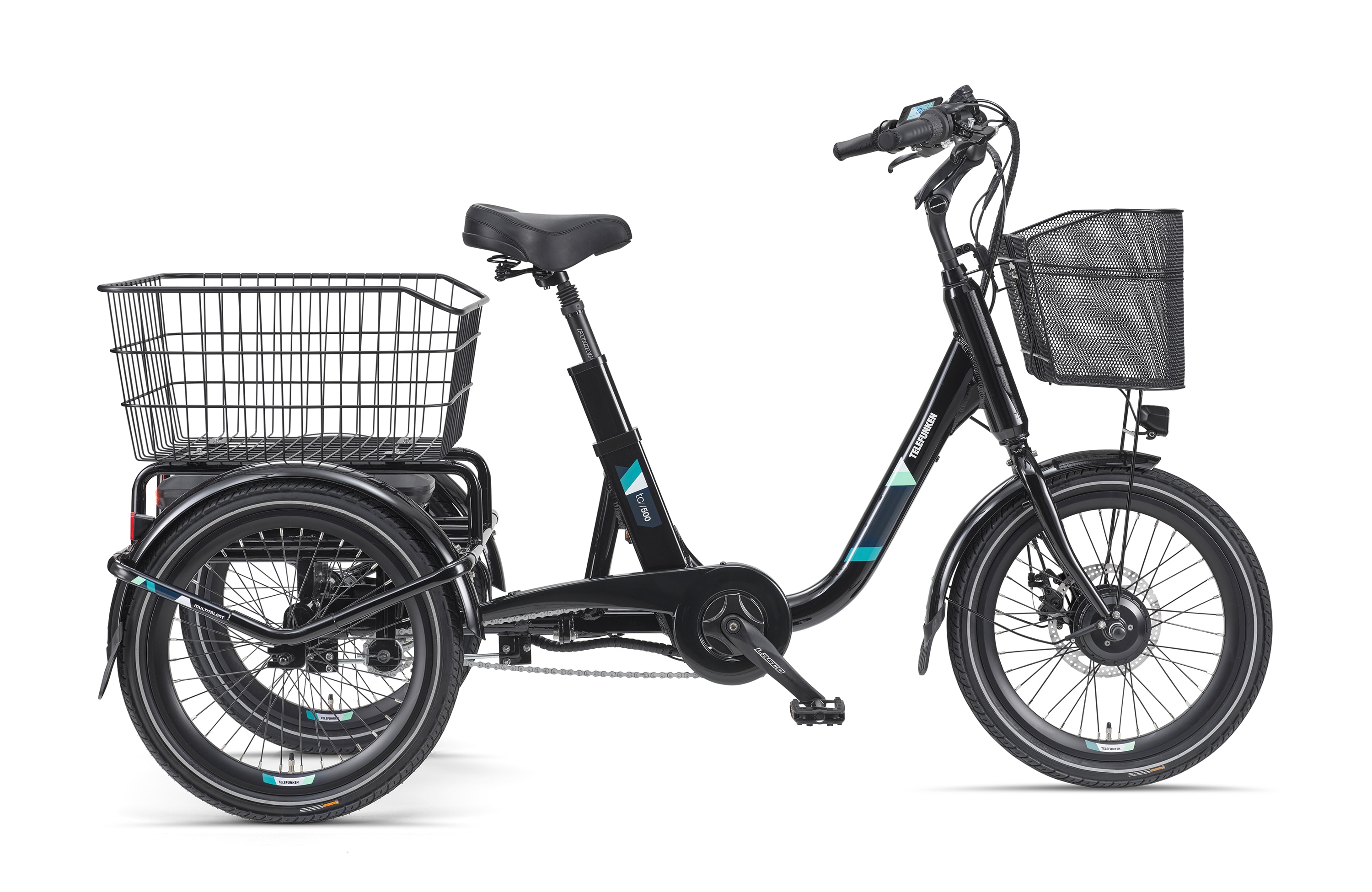 TELEFUNKEN TC500 Dreirad 20" SCHWARZ 