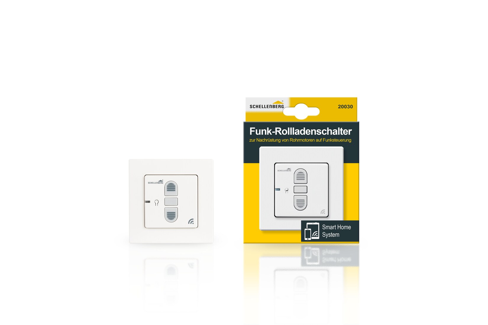 Schellenberg Funk-Rolladenschalter, Unterputz, weiß Image