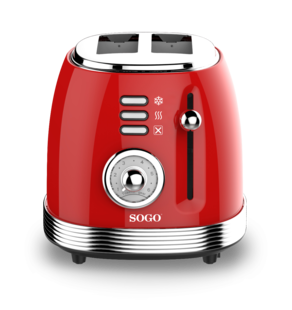 SOGO RETRO Serie Toaster rot 