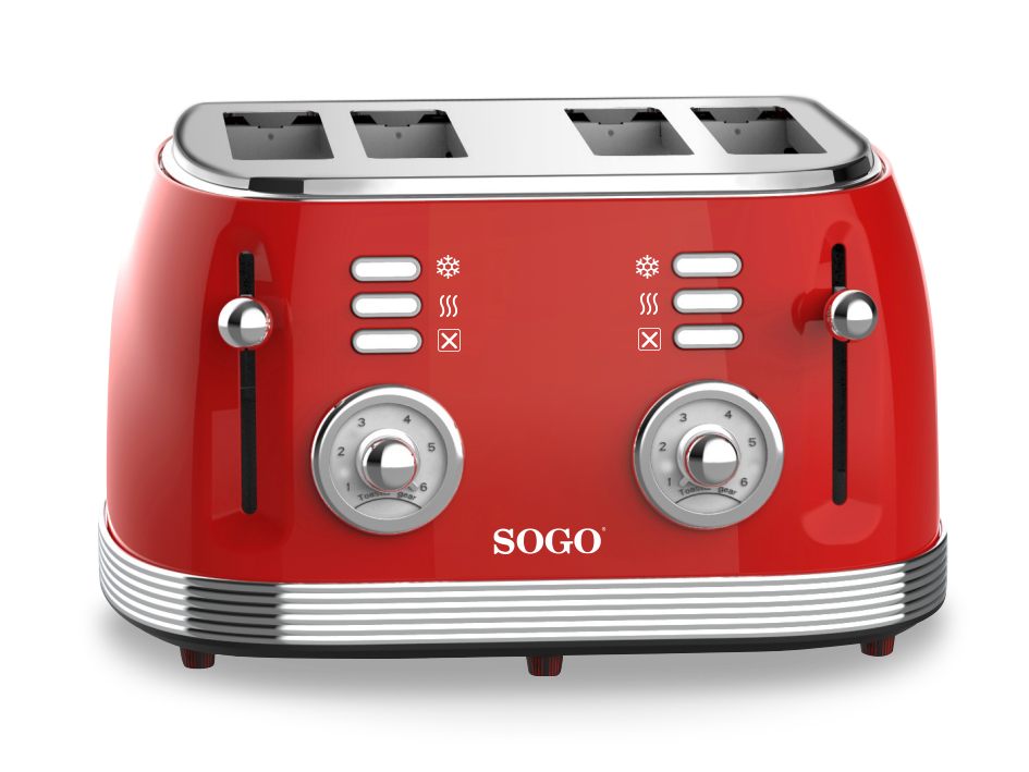 RETRO Serie Toaster rot