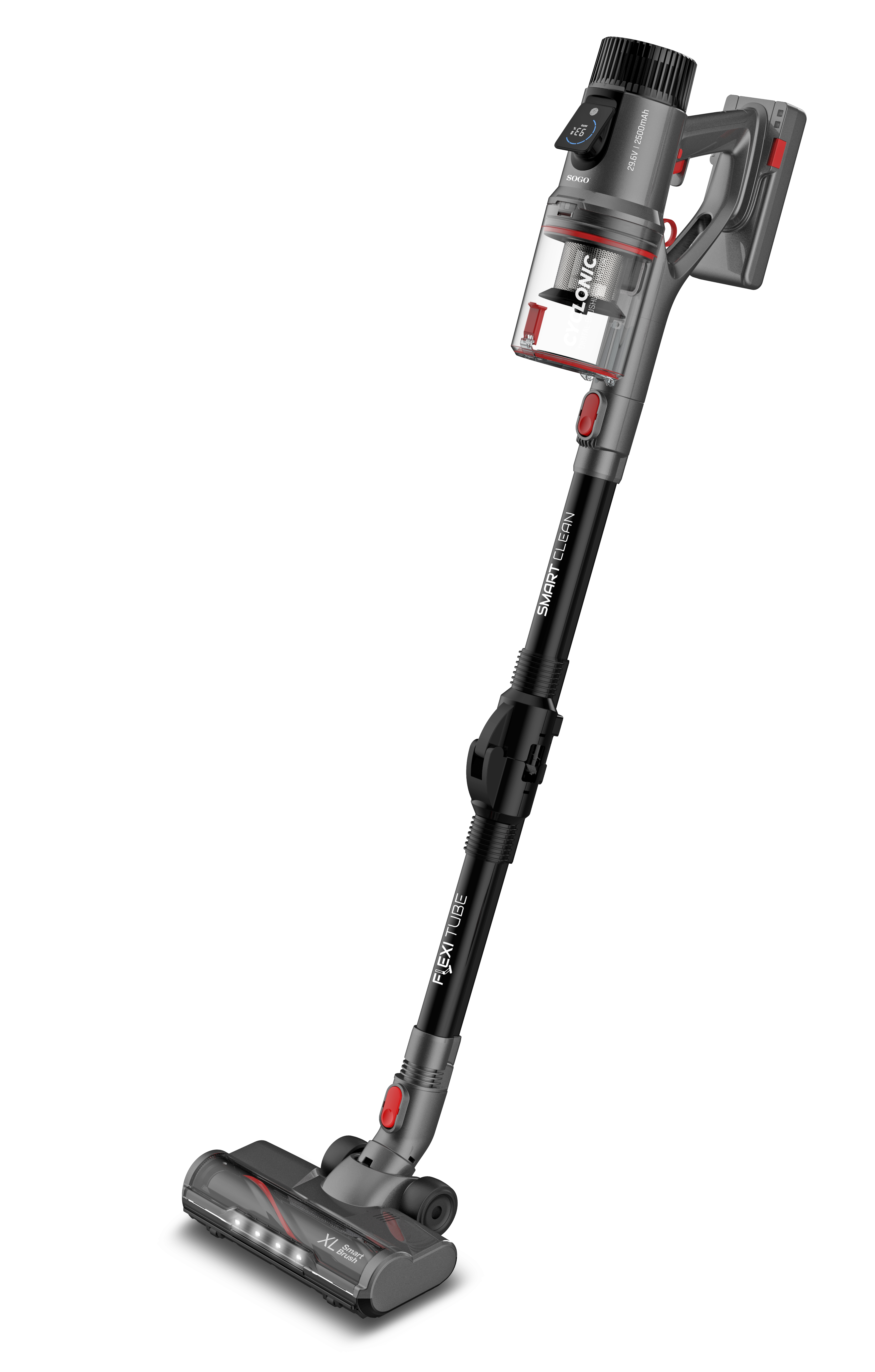 SOGO Akku-Staubsauger 2-in-1 Smart Technologie 