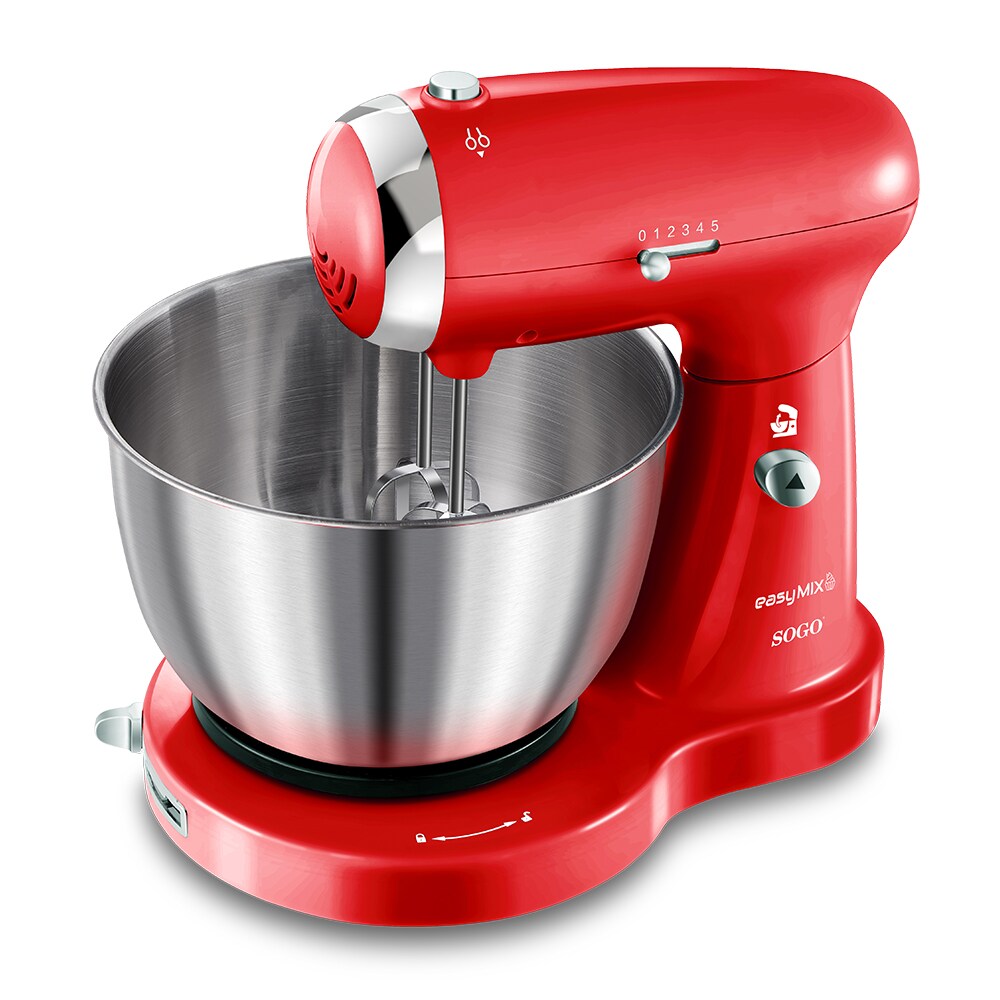 RETRO Reihe Küchenmaschine beige 3-IN-1 Mixer, Rührgerät & Teigmaschine
