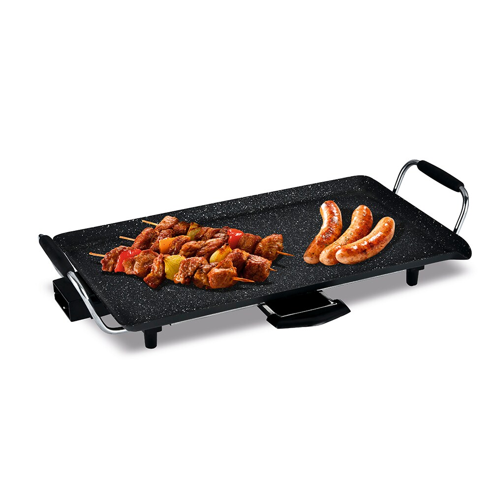 Elektrischer Tischgrill mit Marmorbeschichtung, 46x26cm, 2000W
