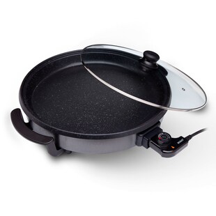 SOGO Elektrischer Multitopf mit Glasdeckel, 42cm, 1500W 