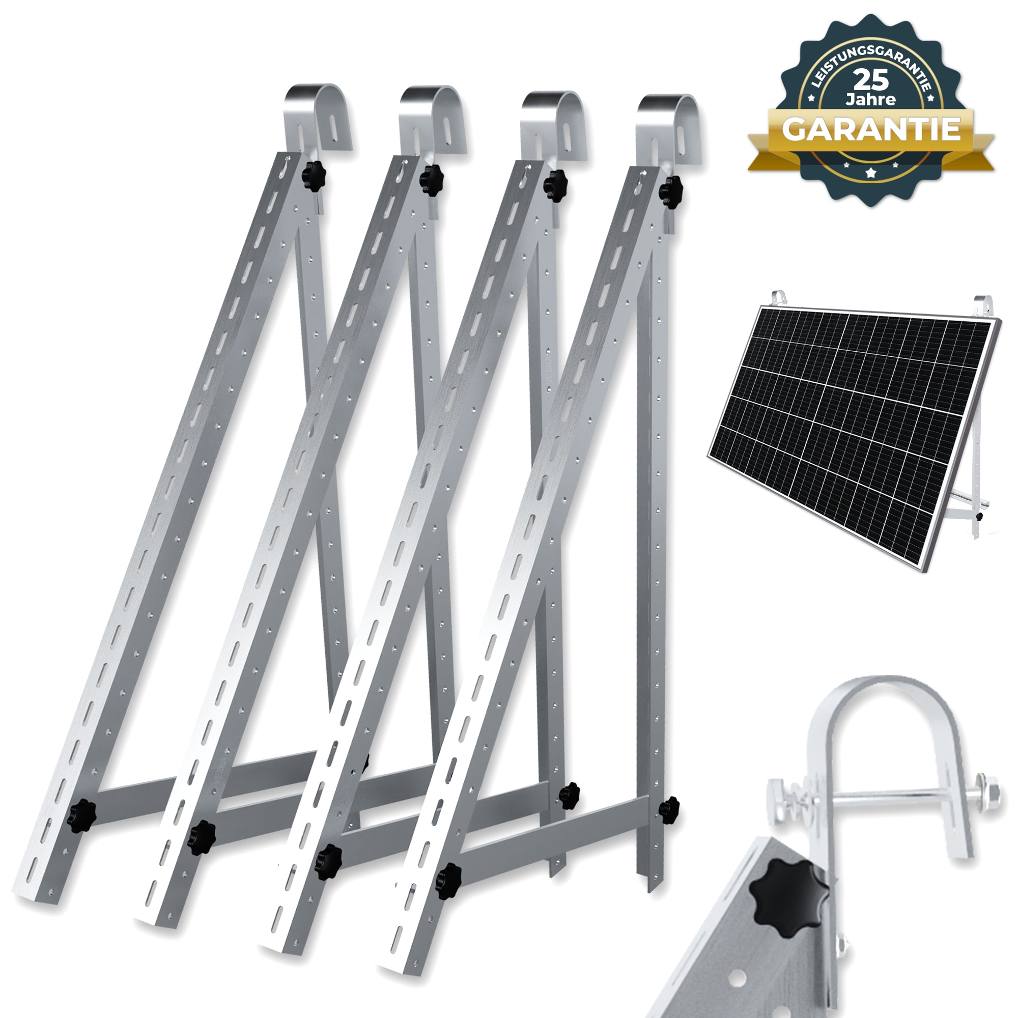 Balkon- Haken Montagehalterung Set -versch. Ausf&uuml;hrungen 