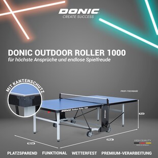 DONIC Outdoor Roller 1000, blau - versch. Farben 