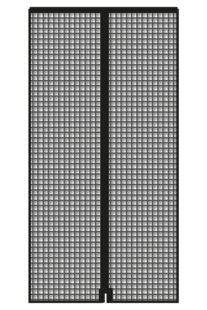 Schellenberg Fliegengitter-Magnetvorhang, 90 x 210 cm, anthrazit 