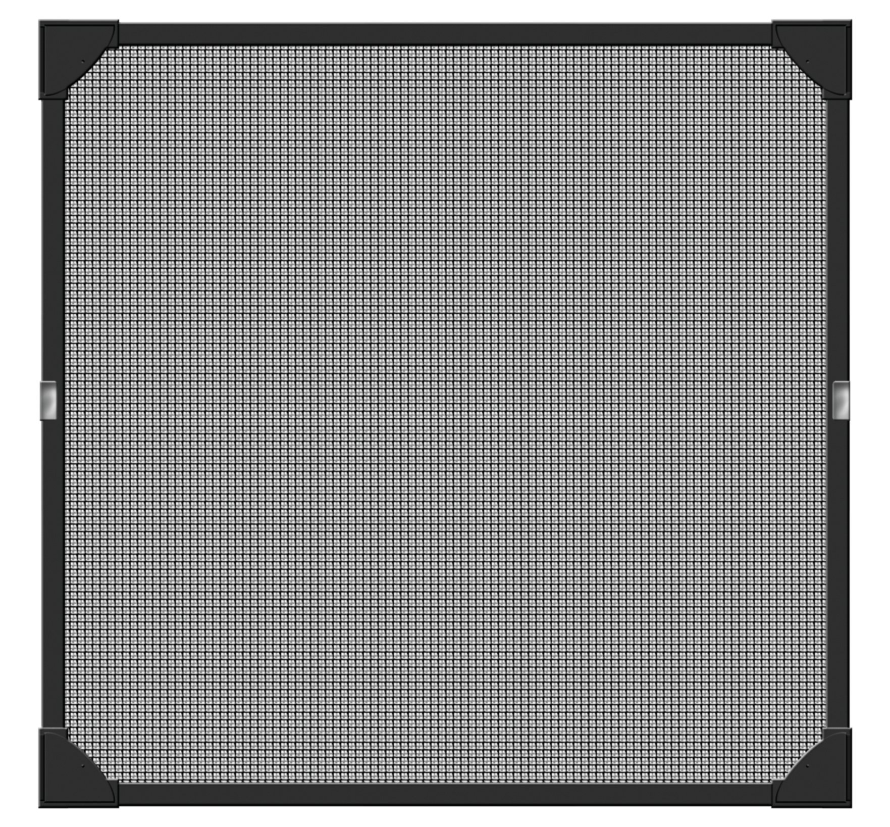 Schellenberg Fliegengitter-Magnetrahmen mit Fiberglasgewebe, anthrazit, 100 x 120 cm 