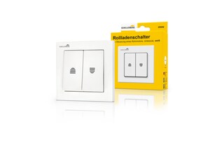Schellenberg Rolladenschalter mit Rastfunktion Unterputz weiß 