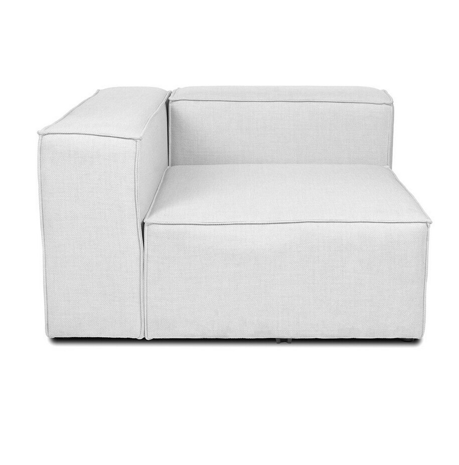 HOME DELUXE Modulares Sofa VERONA -versch. Ausführungen - Linkes Ecksofa - hellgrau