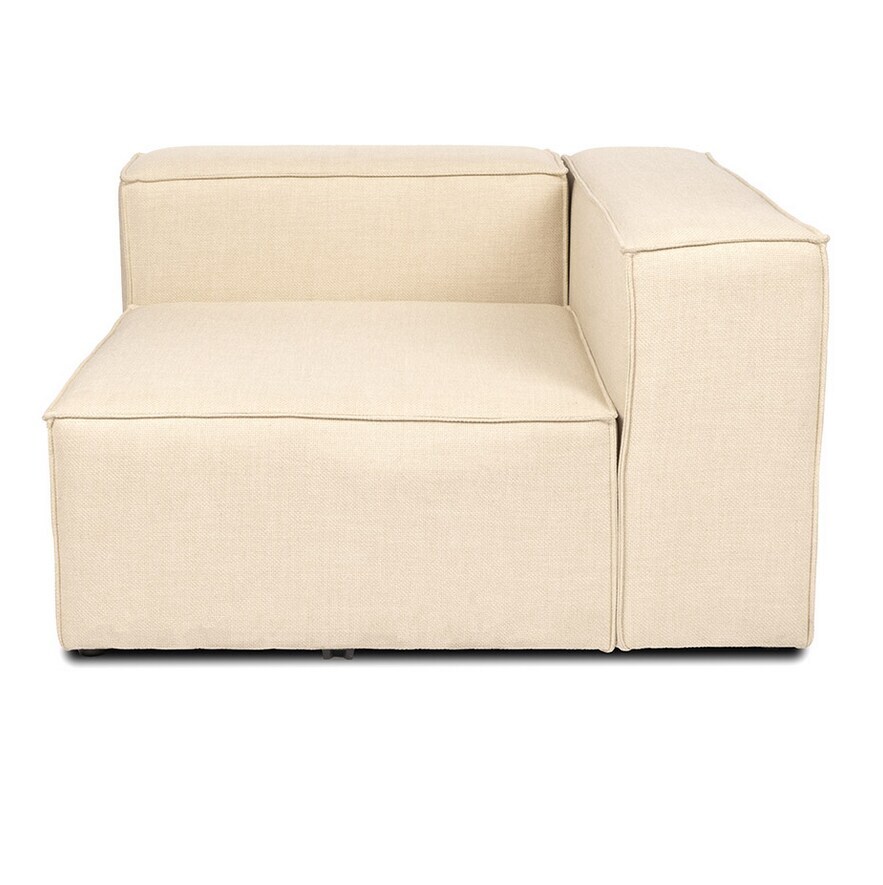 HOME DELUXE Modulares Sofa VERONA -versch. Ausführungen - rechtes Ecksofa - beige