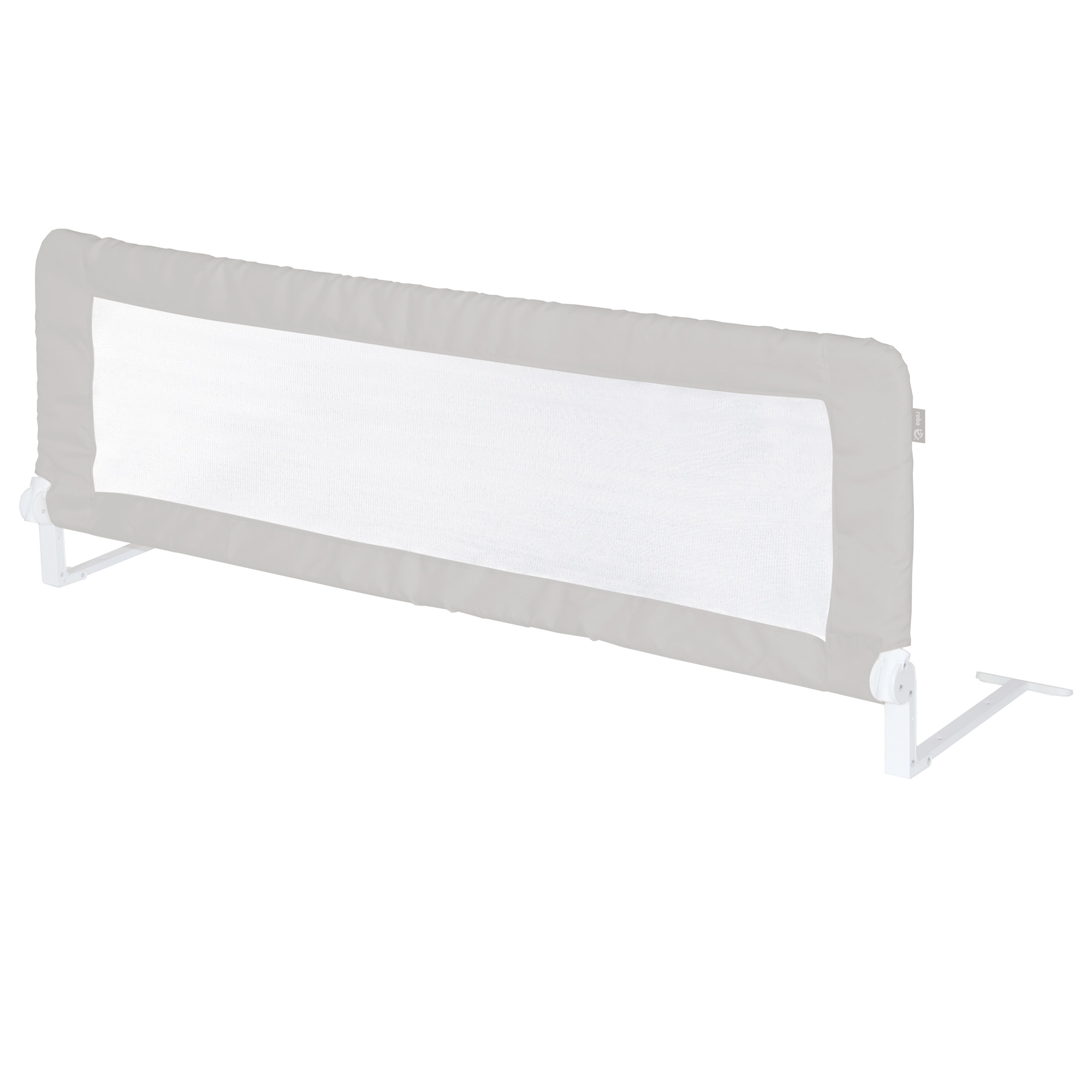 Bettschutzgitter Klipp-Klapp ca. 100 cm, Rausfallschutz klappbar f&uuml;r Babys & Kinder, ca. 50 cm hoch, grau 