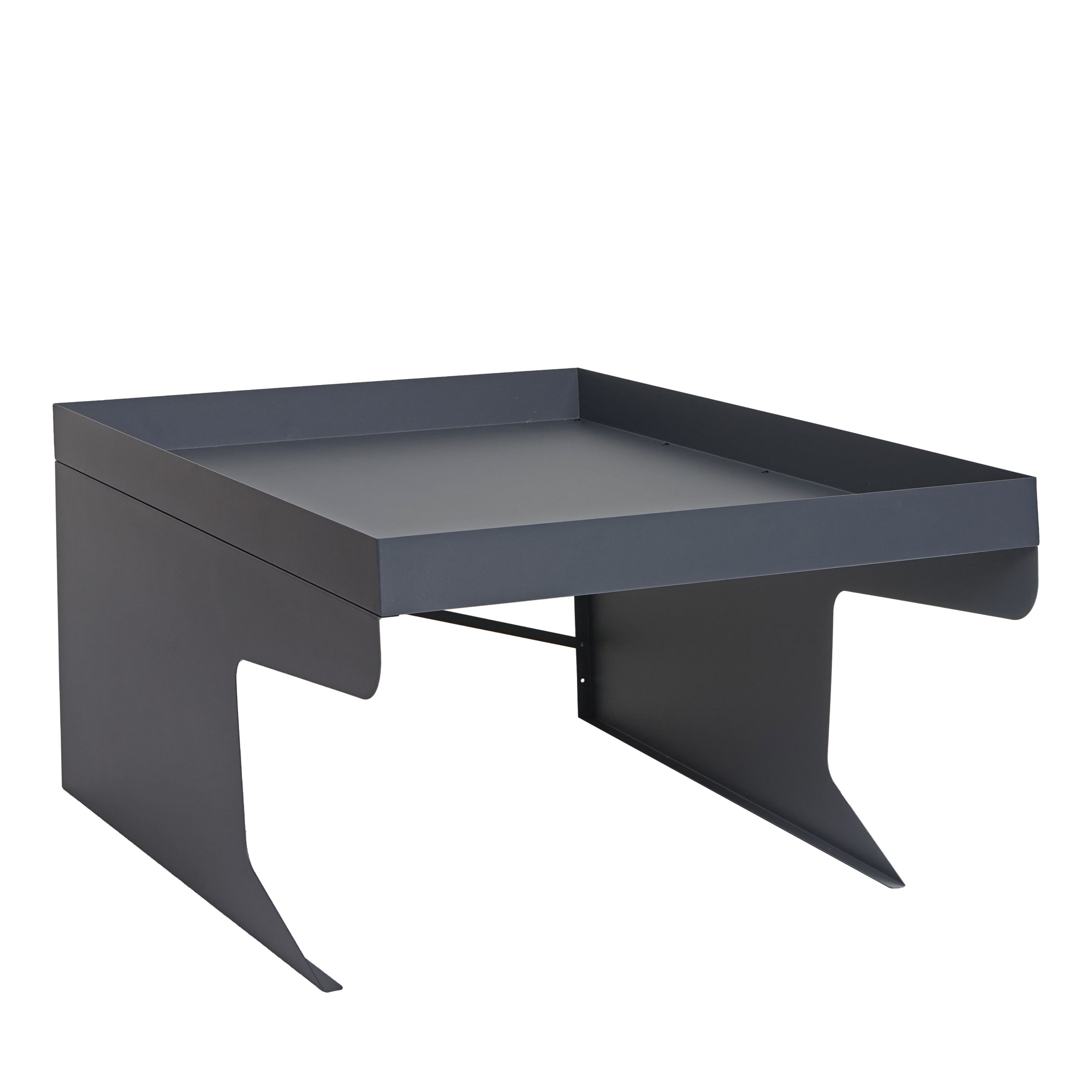 XL M&auml;hroboter-Garage mit Pflanzkasten MCW-G60, Dach Unterstand f&uuml;r Rasenm&auml;her, Metall 47x70x100cm ~ anthrazit 