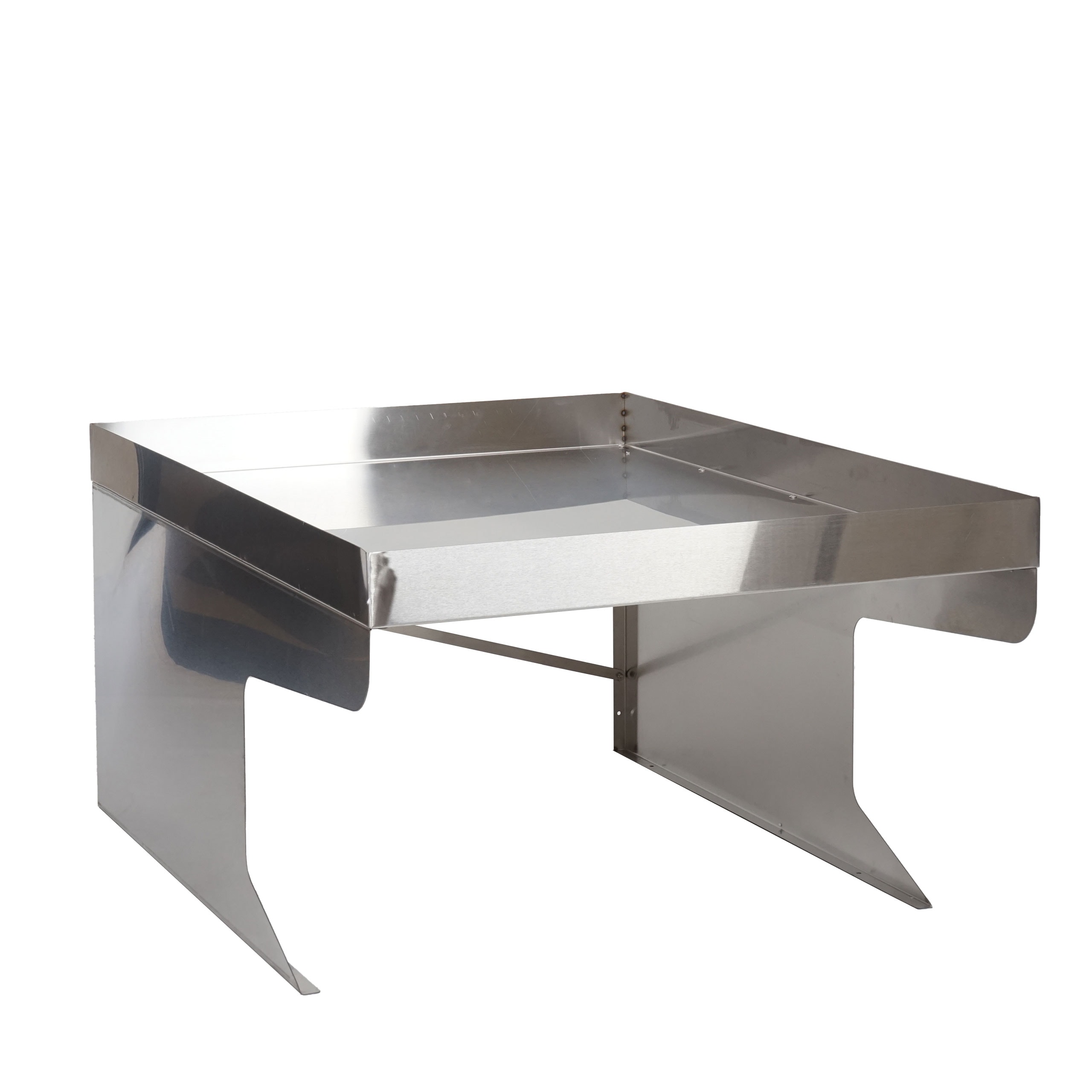 XL M&auml;hroboter-Garage mit Pflanzkasten MCW-G60, Dach Unterstand f&uuml;r Rasenm&auml;her, Metall 47x70x100cm ~ Edelstahl 