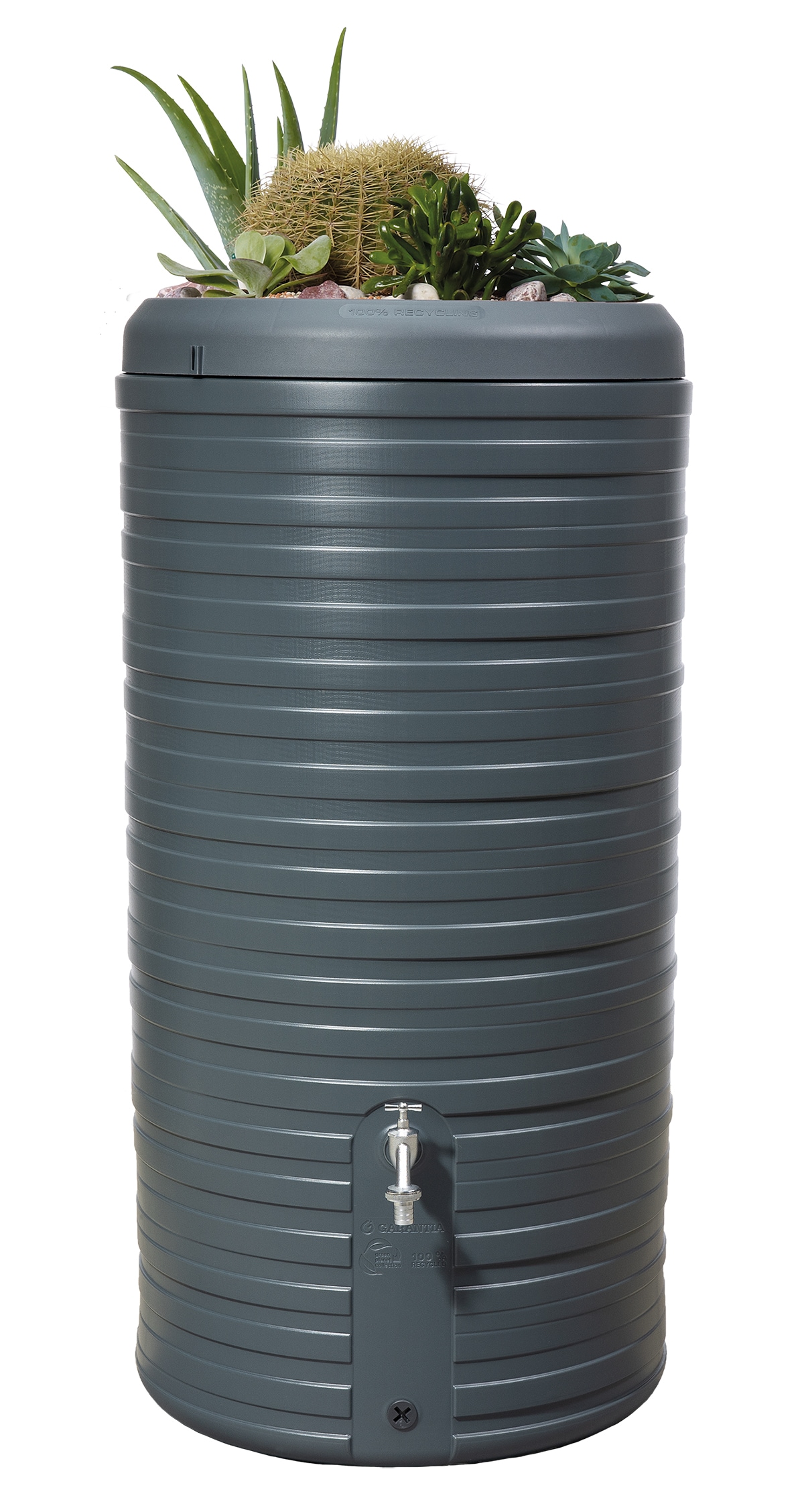 GARANTIA NORDIC 2in1 Regenspeicher 300 Liter, inkl. Pflanzschale - versch. Ausf&uuml;hrungen 