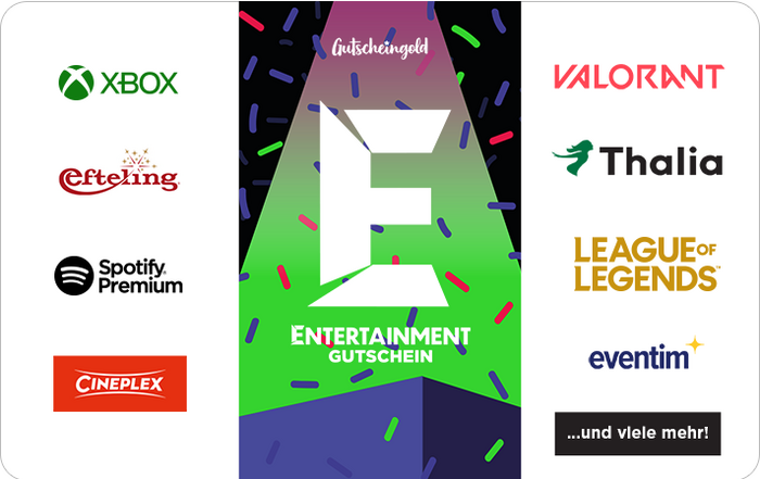 Gutscheingold ENTERTAINMENT Geschenkcode 