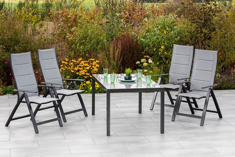 Merxx Florenz Set 5tlg., rechteckiger Tisch 