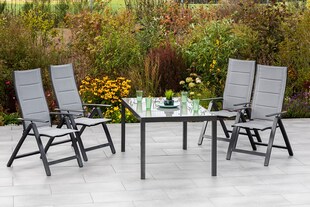 Merxx Florenz Set 5tlg., rechteckiger Tisch 