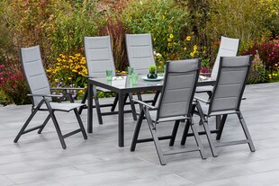 Merxx Florenz Set 7tlg., rechteckiger Tisch 