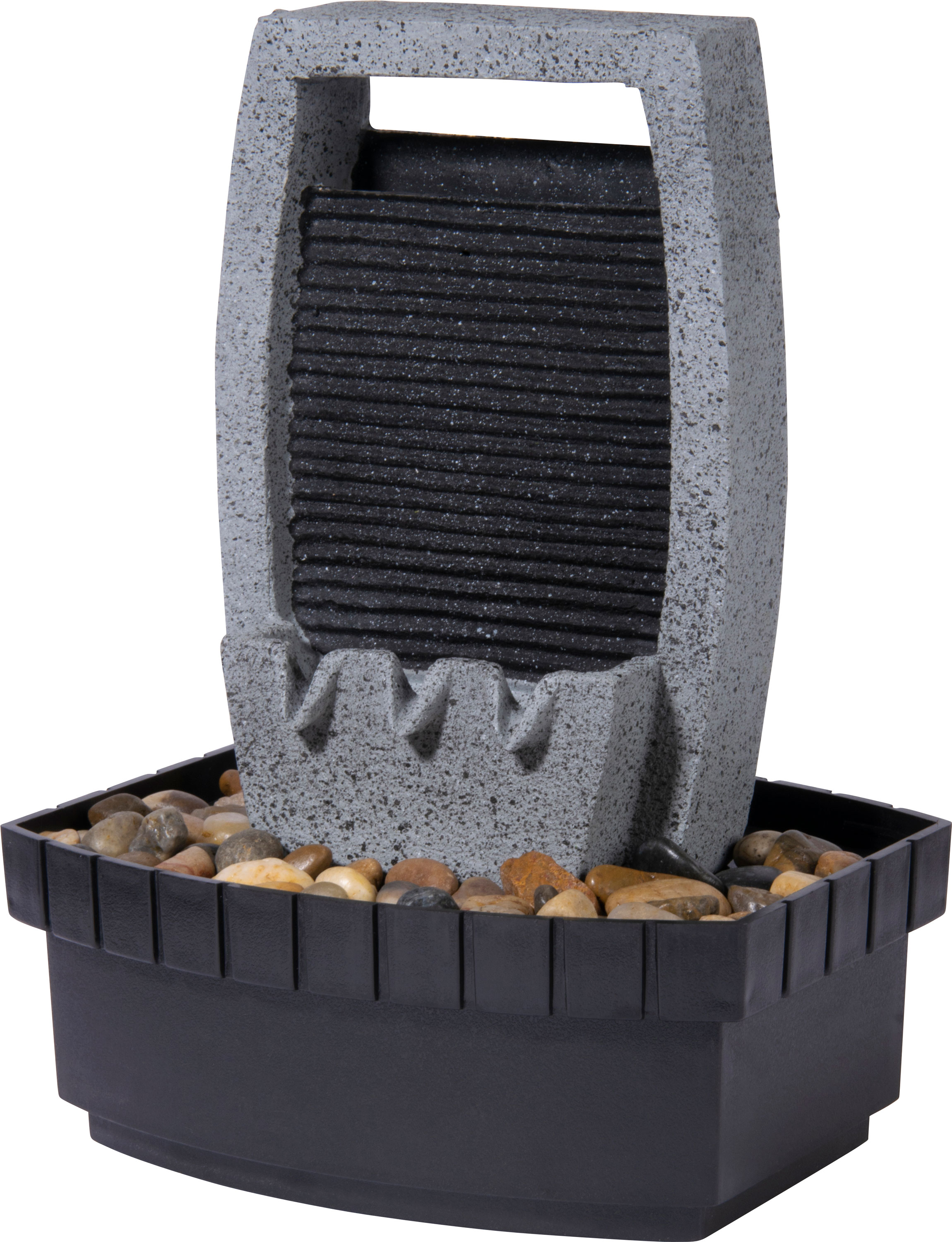 dobar Kleiner Polyresin-Brunnen mit Pumpe - versch. Ausf&uuml;hrungen 