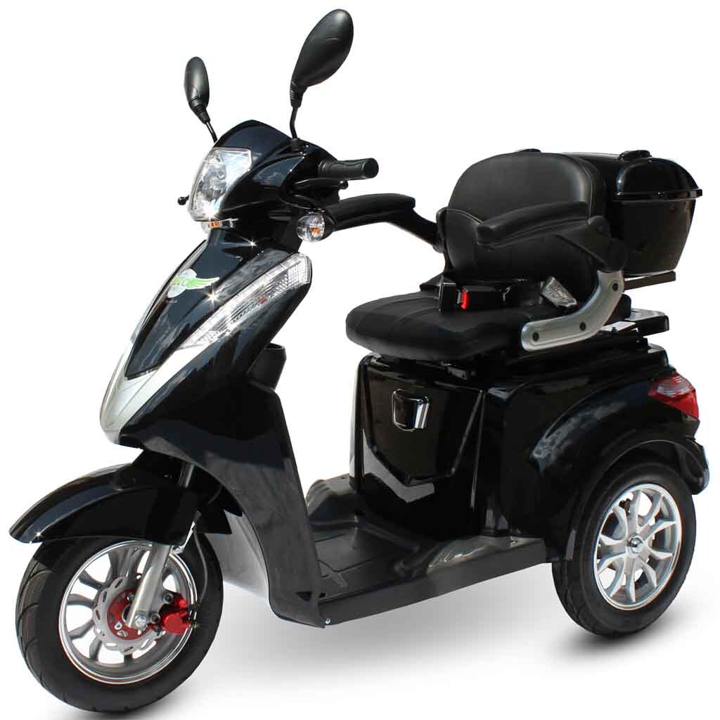 ECO ENGEL 501 Elektroroller, 25 km/h mit 30 Ah Li-Io Akku herausnehmbar, Schwarz
